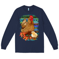 Navy Chicken with Chick Long Sleeve Tee - Bettercallsaul