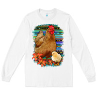White Chicken with Chick Long Sleeve Tee - Bettercallsaul