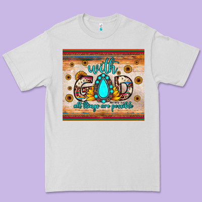 With God All Things Are Possible Matthew 19 26 Premium Tee Designed By Jahusdesignshop