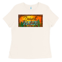 Bone western desert darlin sunset cactus leopard serape   license plate tem Ladies Tee - BarkalooDesign
