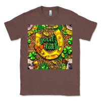 Chestnut St. Patricks good luck with cow digital paper Classic Tee - BundleAndBundleShop