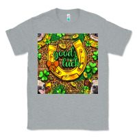 Heather Grey St. Patricks good luck with cow digital paper Classic Tee - BundleAndBundleShop