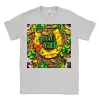 Moon Dust St. Patricks good luck with cow digital paper Classic Tee - BundleAndBundleShop