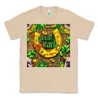Mushroom St. Patricks good luck with cow digital paper Classic Tee - BundleAndBundleShop
