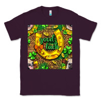 Plum St. Patricks good luck with cow digital paper Classic Tee - BundleAndBundleShop