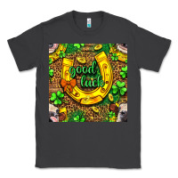 Smoke St. Patricks good luck with cow digital paper Classic Tee - BundleAndBundleShop