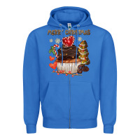True Royal merry christmas cupcake chocolate Zipper Hoodie - CowGirlArtShop