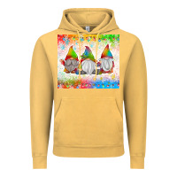 Vintage Mustard christmas lights gnome Vintage Hoodie - MaliasSmallBusiness