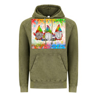 Vintage Olive christmas lights gnome Vintage Hoodie - MaliasSmallBusiness