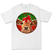 White Christmas Cow Premium Tee - Jasminsmagicworld