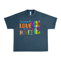 Midnight Navy Spread Love Not Hate Urban Heavy Tee - BundleAndBundleShop