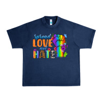Navy Spread Love Not Hate Urban Heavy Tee - BundleAndBundleShop