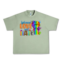 Oil Green Spread Love Not Hate Urban Heavy Tee - BundleAndBundleShop