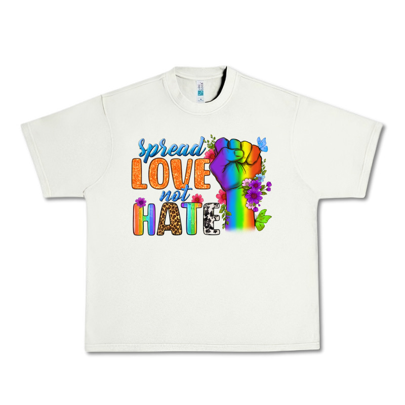 Spread Love Not Hate Urban Heavy Tee by BundleAndBundleShop | Teevron