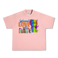Salmon Spread Love Not Hate Urban Heavy Tee - BundleAndBundleShop