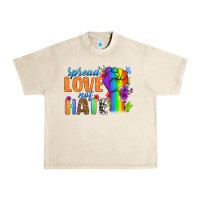 Sandshell Spread Love Not Hate Urban Heavy Tee - BundleAndBundleShop