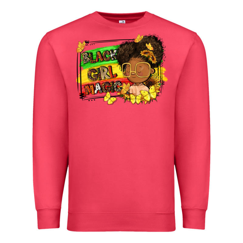 Black Girl Magic Premium Sweatshirt by FaDigitalArtStudio | Teevron