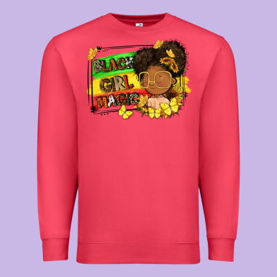 Black Girl Magic Premium Sweatshirt Designed By Fadigitalartstudio
