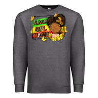 Charcoal Heather black girl magic Premium Sweatshirt - FaDigitalArtStudio