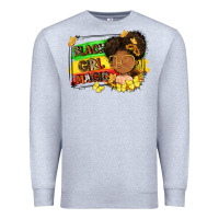 Heather Grey black girl magic Premium Sweatshirt - FaDigitalArtStudio