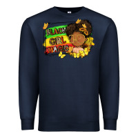 Navy black girl magic Premium Sweatshirt - FaDigitalArtStudio