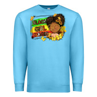 Ocean Blue black girl magic Premium Sweatshirt - FaDigitalArtStudio