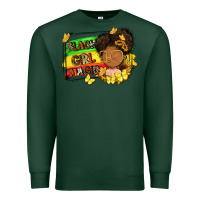 Sports Green black girl magic Premium Sweatshirt - FaDigitalArtStudio