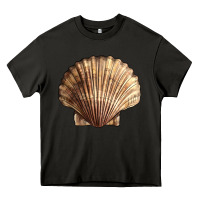 Asphalt Japanese Scallop Shell Heavy Core Tee - LillyAllenDesigns