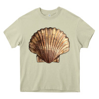 Mossy Japanese Scallop Shell Heavy Core Tee - LillyAllenDesigns