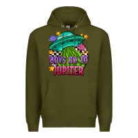 Army Green boys go to jupiter olıvıa Premium Hoodie - OliviaCreatesArt