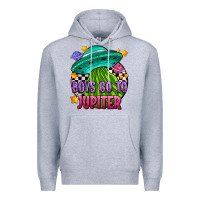 Heather Grey boys go to jupiter olıvıa Premium Hoodie - OliviaCreatesArt