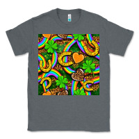 Charcoal Heather St. Patricks rainbow seamless Classic Tee - BundleAndBundleShop