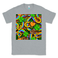 Heather Grey St. Patricks rainbow seamless Classic Tee - BundleAndBundleShop