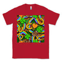 Red St. Patricks rainbow seamless Classic Tee - BundleAndBundleShop
