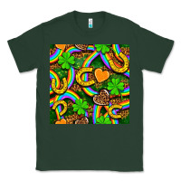 Sports Green St. Patricks rainbow seamless Classic Tee - BundleAndBundleShop
