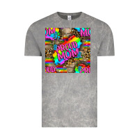 Cloud Rock Pride LGBTQ+ Proud Mom With Leoapard Patterns Vintage Tee - BundleAndBundleShop