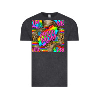 Vintage Black Pride LGBTQ+ Proud Mom With Leoapard Patterns Vintage Tee - BundleAndBundleShop
