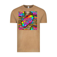 Vintage Camel Pride LGBTQ+ Proud Mom With Leoapard Patterns Vintage Tee - BundleAndBundleShop