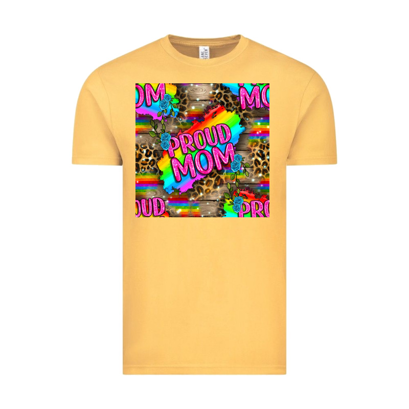 Pride Lgbtq+ Proud Mom With Leoapard Patterns Vintage Tee by BundleAndBundleShop | Teevron