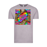 Vintage Zinc Pride LGBTQ+ Proud Mom With Leoapard Patterns Vintage Tee - BundleAndBundleShop
