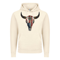 Vintage Artic American Bull Skull Gemstone Vintage Hoodie - Jasminsmagicworld