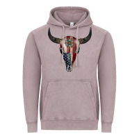 Vintage Zinc American Bull Skull Gemstone Vintage Hoodie - Jasminsmagicworld