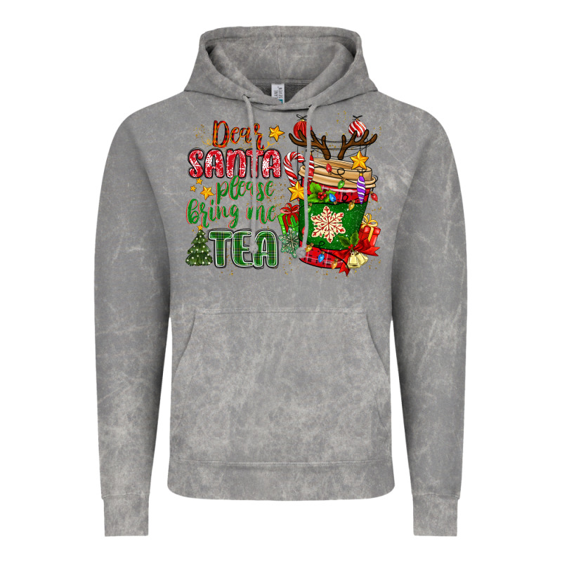 Deer Santa Please Bring Me Tea Vintage Hoodie by MaliasSmallBusiness | Teevron