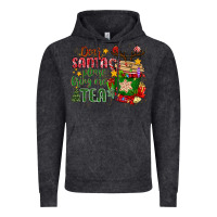 Vintage Black deer santa please bring me tea Vintage Hoodie - MaliasSmallBusiness