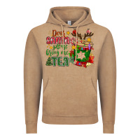 Vintage Coffee deer santa please bring me tea Vintage Hoodie - MaliasSmallBusiness