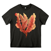 Asphalt pink venus fan sea coral Heavy Core Tee - LillyAllenDesigns