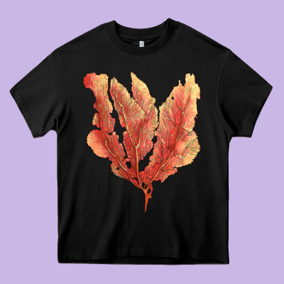 Pink Venus Fan Sea Coral Heavy Core Tee Designed By Lillyallendesigns