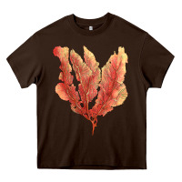 Chocolate Brown pink venus fan sea coral Heavy Core Tee - LillyAllenDesigns