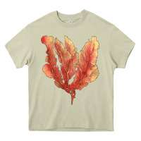 Mossy pink venus fan sea coral Heavy Core Tee - LillyAllenDesigns