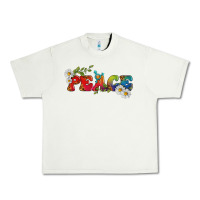 Pistachio Lgbtq Peace With Daisy Urban Heavy Tee - BundleAndBundleShop